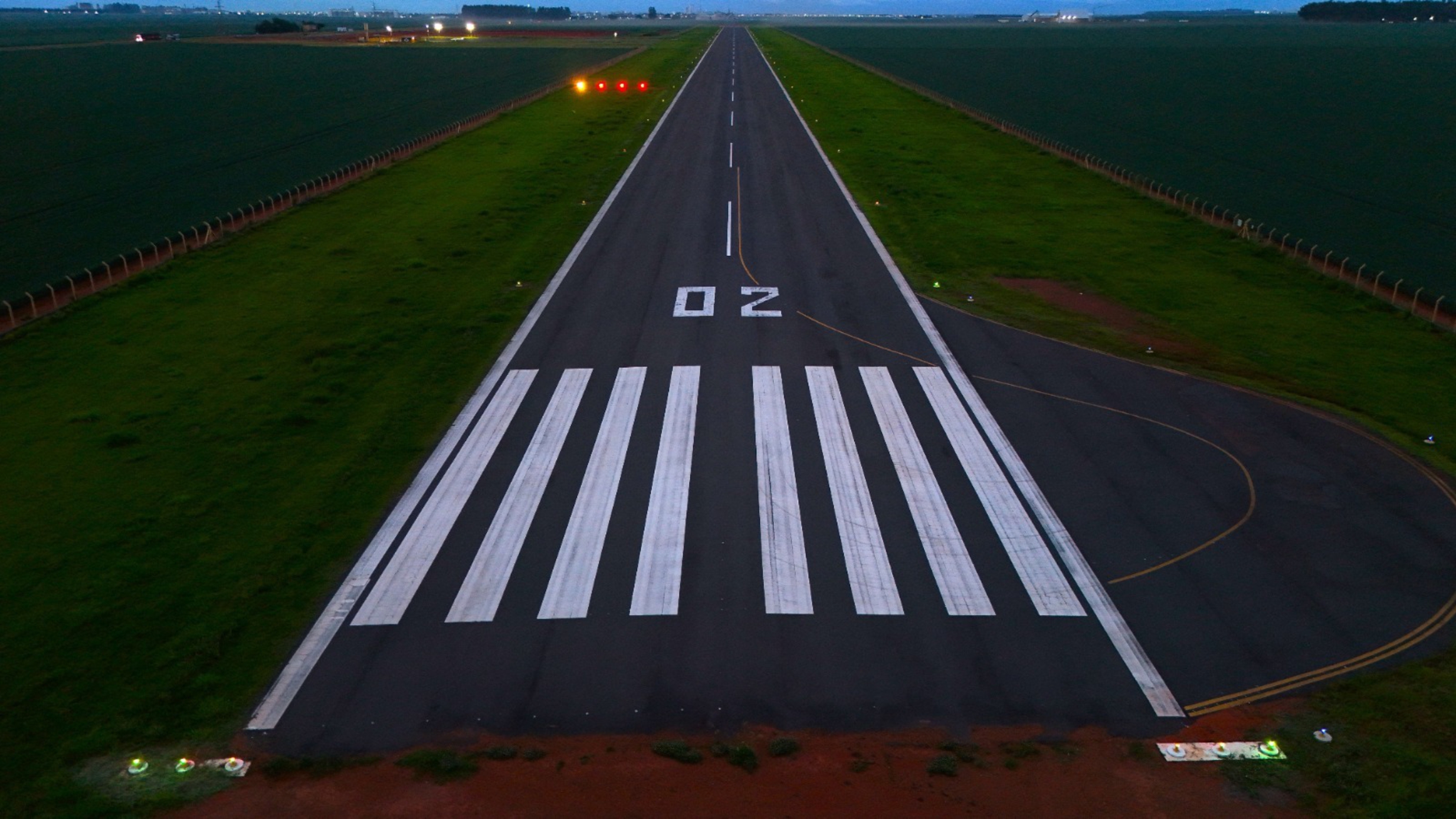 Infraestrutura aeronáutica em propriedade rural